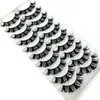 Eye Lashes DD Curl 10-23mm Russe Curls Cils 3D Faux Cils Réutilisable Moelleux Faux Cils Make Up Outils En Gros En Vrac