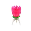 Lotus Music Candle Lotus Singing Verjaardagsfeestje Cake Muziek Flash Candle Flower Music Candle Cake Accessoires Vakantie Benodigdheden RRE13619