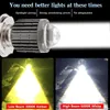 1 Piece Dual Color BA20D H4 LED Motorcykel Headlight Lampor High Low Beam Motorbike Scooter ATV Tillbehör Kondensation Len dimljus