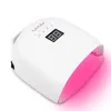 Lampada UV per unghie con batteria ricaricabile integrata Asciugatrice per gel wireless Lampada per pedicure per manicure con luce a polimerizzazione rapida Lampada per unghie a LED senza fili