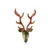 NIEUWE ANDER ELK BROOCH Kerst Reindeer broches Dress Suit Sjang Buckle Corsage For Women Men Men Mode Jewelry Will en Sandy Cadeau