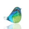 Art Glass Bird Figurine Handmade Blown Glass Paper Wight Mother`s Day Gift Home Ornament T200710