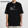 Gonthwid Univers Big Bang Print T-shirts Streetwear Hip Hop Casual T Shirts Hommes Mode Summer Hurpter Tops Tees LJ200827