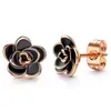 Fashion women earrings ear cuff Gold Flower Stud earrings Fine jewelry gift