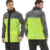 QIAN Regenjas Pak Ondoordringbaar Dames Heren Motorponcho Regenjas met capuchon Motorregenkleding S-4XL Wandelen Vissen Regenkleding 201248j