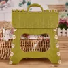 Thicken Plastic Folding Chair Children Outdoor Camping Train Portable Fold Chair Creative Green Beige Home Foldable Plastic Stool WVT0924