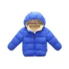 HIPAC Boys Winter Ubrania Kurtka Dzieci Toddler Boy Poliester Fibre Fibre Bawełniany Casual Solid Sipping z kapturem moda aktywna LJ201203