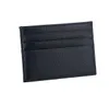 DHL100pcs 2020 New Plain Thin Mini Wallet Card Case Retro Leather Money Clips ID Credit Cards Key Holder