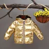 Infantile Garçons Filles Vers Le Bas Coton Imperméable Épaissir Vêtements D'hiver À Capuche Manteau Snowsuit Toddler Enfants Zipper Veste Manteau LJ201126