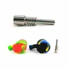 Shaped Silicone Pipe Portable Colorful Bucket Type Tobacco pipes with Titanium nails Silicones