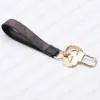 Fashion Key Buckle Car Keychain Handmade Leather Keychains Men Women Bag Pendant Accessories 9 Color