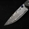 Chris Reeve Sebenza 21 Damascus mes Titanium handvat Tactisch Zakmes Outdoor Camping Jacht Survival Utility EDC zakmes UT85