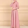 Turquie Dubaï Robe Longue Musulmane Femmes Big Swing A-ligne Abaya Caftan Kimono Vêtements Islamiques Elbise Caftan Marocain Hijab Dresses271M