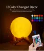 LED Moon light REMOTE CONTROL Usb holiday sleep rechargeable Creative dream table night lamp colorfully Touch Decor Bedroom GIFT