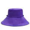 Vrouwen Zomer Vissen Bonnie Hat UV-bescherming Brede rand opvouwbare camping wandelen reizen strand emmer hoed met kinband G220311