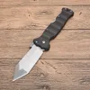 High Quality 23GVG Folding Knife 8Cr13Mov Satin Tanto Point Blade Black G10 Handle Outdoor Survival Tactical Knives