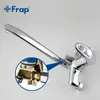 FRAP 1 set 300mm Outlet pipe Chrome Bath shower faucet Brass bathroom taps with ABS shower head F2203 LJ201212