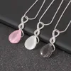 Opal Jewelry Sets Cubic zirconia Pendant Earrings Statement Bridal Wedding Jewelry Set Party Jewelry Set