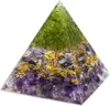 شجرة الحياة orgone هرم ديكور الجمشت peridot شفاء مولد الطاقة الكريستالية orgonite حماية أداة التأمل