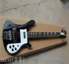 New arrival electric bass guitar Blue dual jack of log