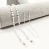 Mode Eyeglass Chain Imitation Pearl Bead Charm för kvinnor utanför Casual Necklace Accessory Layered Armband Eyewear Retainer MA6900483