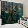 Curtain & Drapes Custom Curtains Cartoon Fairy Tale World 3d Blackout For Living Room Kids Bedroom Fabric1
