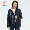 Astrid Spring Femmes Parka Marque Manteau Veste chaude Mince Coton Couleurs vives Court Collier debout ZM3053 201027