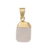 Creative Irregular Different Natural Crystal Stone Healing Pendant Necklaces With Gold Plated Chain Women Men Fashion Jewelry