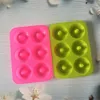 6 Donut Multi Colour Mold Epoxy Resin Silicone Circular Baking Cake Biscuit Waffle Chocolate Mould Ice Jelly New Arrival 3 9yf L2