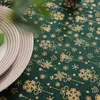مائدة المائدة عيد الميلاد قطعة قماش مستطيلة مستطيلة Linen tablecloth Cover Cover Year Need
