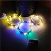 String Light 1m 2m LED -snaren Koperdraad Batterij bediende kerst trouwfeest Decoratie Fairy Lights