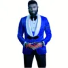 Classic Goffratura Bello Groomsmen Scialle Risvolto Smoking dello sposo Abiti da uomo Matrimonio / Prom Blazer da uomo migliore (giacca + pantaloni + gilet + cravatta) W616