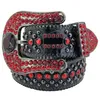 حزام عالي الجودة BB Simon for Women Designer Men Belts with Bling Rhinestons Big Leather Buckle