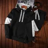 Mens Active Tracksuits Fashion Letters Hooded Two Pieces Outfits 2020 New Autumn Boys Hiphop Streetwear Tracksuit Hoodies & Joggers