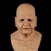 Scary Old Man Scary Full Head Latex Mask Cosplay Party Mask The Elder Halloween Holiday Funny Masks Supersoft Old Man Adult