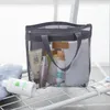 Portable Mesh Transparent Toiletry Handbag Large Capacity Cosmetic Organizer Bags Outdoor Travel Beach Bag Makeup Tote Bag WVT1557 T03