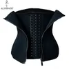 Sauna Sweat Belt for Weight Loss Neoprene Waist Trainer Body Shaper Corset Slimming Belly Sheath Shapewear Women Tummy Trimmer 220115