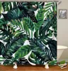OLOEY Duschvorhänge, wasserdichte Pflanzen-3D-Druckvorhänge für Badezimmer, Stoffvorhänge, individuelles Baddekor, LJ201130
