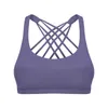 Muli Streep Sexy Cross Back Sportbeha Tanks Schokbestendig Ondersteuning Casual Hardloopmode Fiess Workout Gymkleding Dames Gewatteerde Tops 68ss 2023