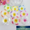 100 stks 9cm Hawaiy 5 kleuren Real Touch Kunstmatige PE Plumeria Bloemhoofden DIY Wedding Party Headware Decoration