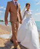 Abiti da spiaggia vintage maniche lunghe in pizzo satinato lungo pavimento di abbigliamento da sposa realizzata abito da sposa vestido de nolia