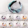 New Rainbow Velvet Knotted Headbands Tie-Dye Hairbands for Women Girls Hair Hoop Twisted Turban Hair Accessories Hair bands