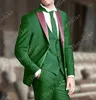 Diseño 2021 hecho a medida Slim Fit hombres moda oro bordado vestido traje púrpura boda novio esmoquin traje guapo trajes1
