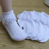 Kids Short Socks Cotton Lace Ruffle Princess Mesh Sock for Infant Baby Girls Boys Children White Pink Blue Little Girl Socks 20211229 H1