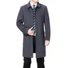 Woolen Winter Cashmere Pea Men Overcoat Jacket Jacket Wool Blend Coat Palto Erkek Mont Kaban 201116