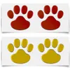 Autocollants 3D patte Animal chien chat, Design Cool, empreintes de pieds d'ours, autocollants de voiture pour moto automobile, 1 paire/ensemble