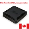 Skicka från Kanada X96Q TV -låda Android 10 OS AllWinner H313 Quad Core 1 GB 2GB RAM 8GB 16GB ROM 2.4 GHz WiFi 4K Smart
