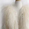 Frauen Faux Pelz Lange Weste Herbst Winter Flauschigen Fell Ärmellose Weste Weibliche Elegante Weiche Haarige Mode Mantel 201029