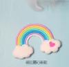 Craft Tools Simulation cream material soft pottery rainbow cloud colorful micro landscapes ocean bottle landscape ornament 45mm