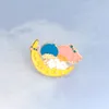 4pcs / set kawaii kanin valp min melodi emalj pins krage hatt lapel japanska tecknad kanin